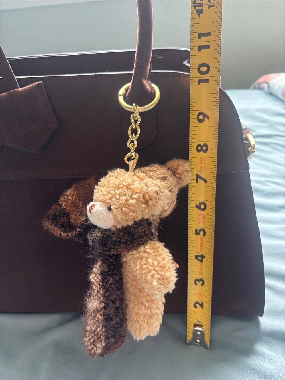 BCBGMaxAzria Brown Suede Satchel - Picture 12 of 13